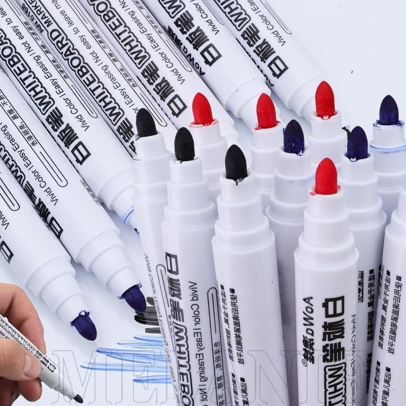 Marcador De Quadro Negro-Papelaria Escolar De Escritório-Caneta Marcadora Branco Apagável-Canetas De Desenho Para Escrit