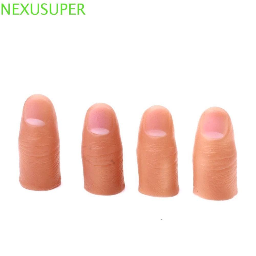 NEXUSUPER Dedo Falso Brinquedos Engraçados Truque De Rua Polegar Ponta Mágico Close-Up Mágica Dedos