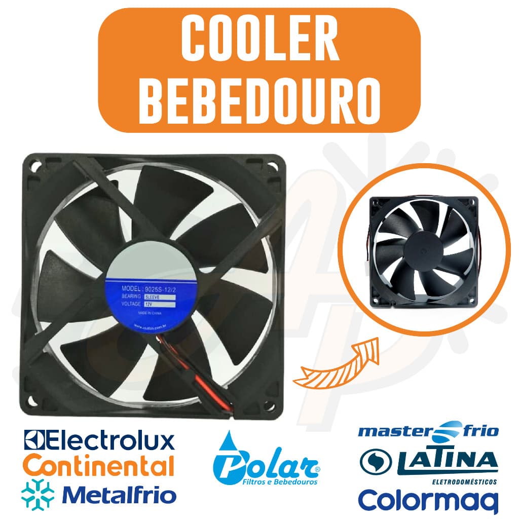 cooler micro ventilador  bebedouro 12V purificador
