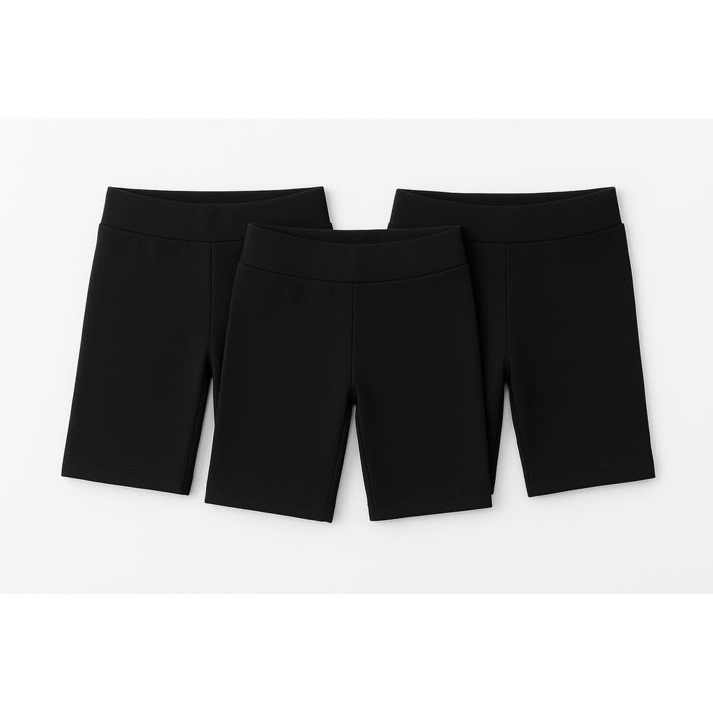 Kit 3 Bermudas Suplex Infantil Menina – Conforto e Estilo 02 ao 16 Anos