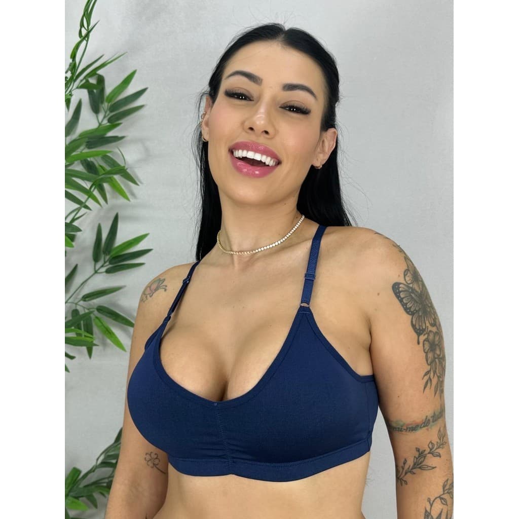Kit 2 Top Feminino Casual E Esportivo Bojo Removível Alça Ajustável Confortável