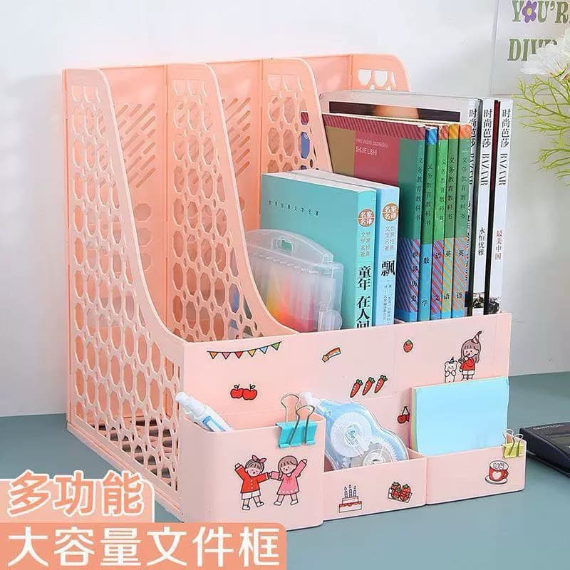 Material De Escritório Rack De Dados De Dois Compartimentos Arquivo De Duas Colunas Caixa de Armazenamento De Pasta