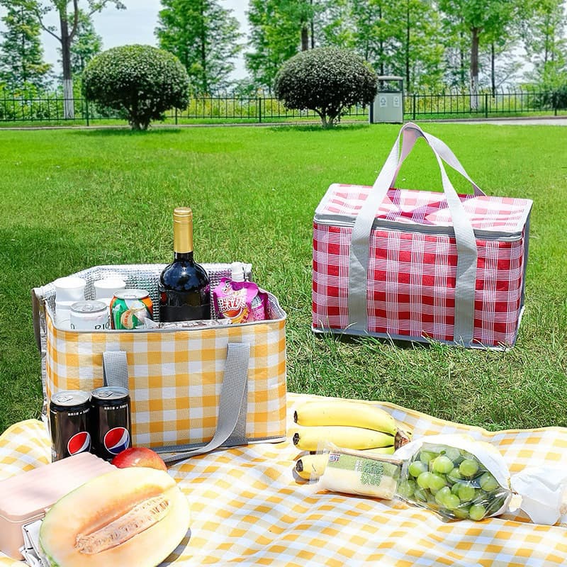 Bolsa Térmica Portátil Cesta Piquenique Praia Camping Retrátil 13Litros Radimi