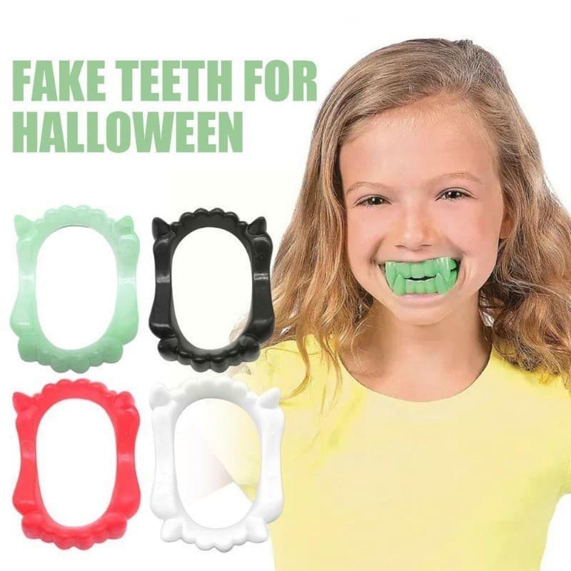 Kit de 10 Máscaras com Dentadura para Halloween - Susto Perfeito e Fantasias