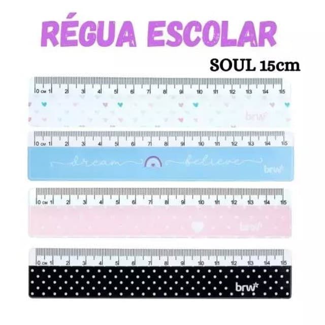 REGUA 15 CM SOUL BRW