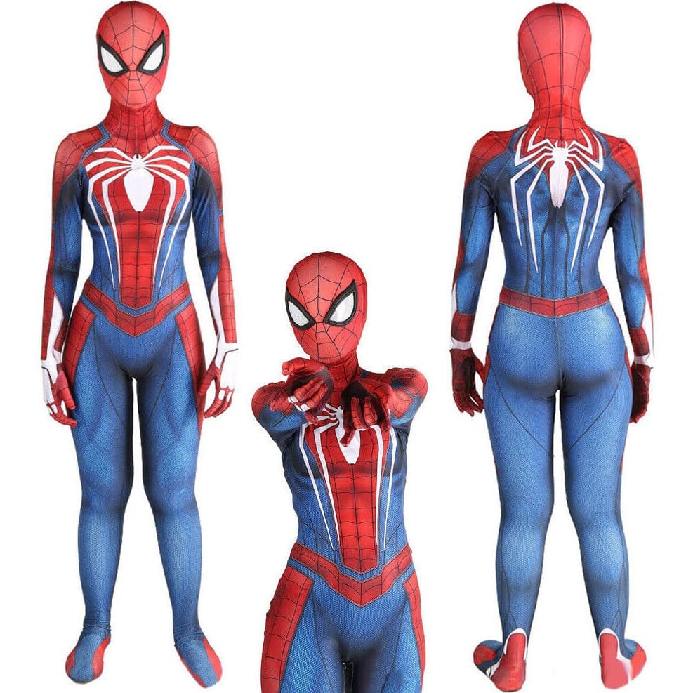 Fantasia Feminina Mary Jane Homem Aranha Ps4 Ps5 Cosplay Máscara Mulheres
