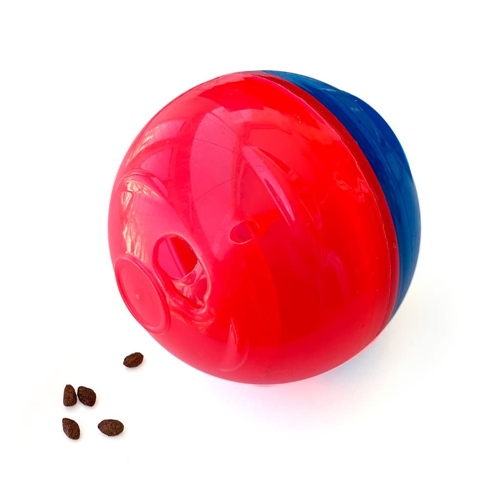 Brinquedo Comedouro Lento Petball Bola para Cães P ou Mini Bolinha Dispenser Petisco Interativo