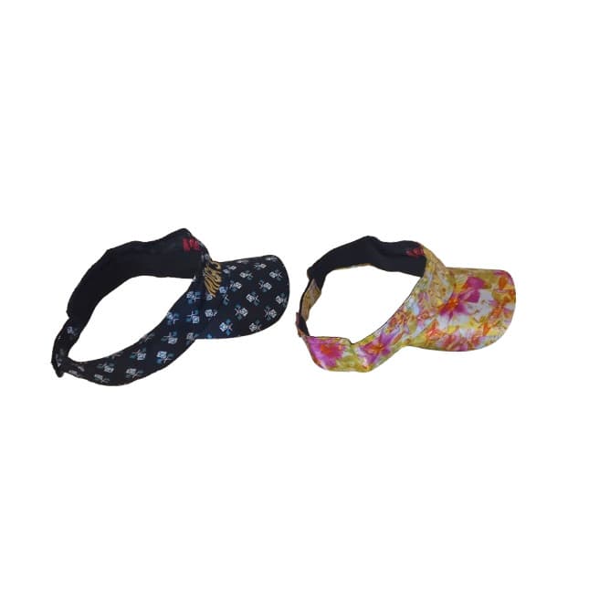 Kit 2 Viseiras Femininas Floridas Bordadas