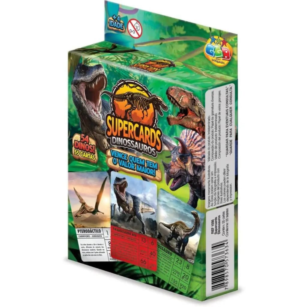 Jogo de cartas Supercards Dinossauros