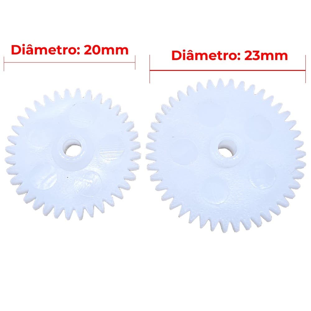 Engrenagem Tape Deck Philips Automotiva Par 43 Dentes