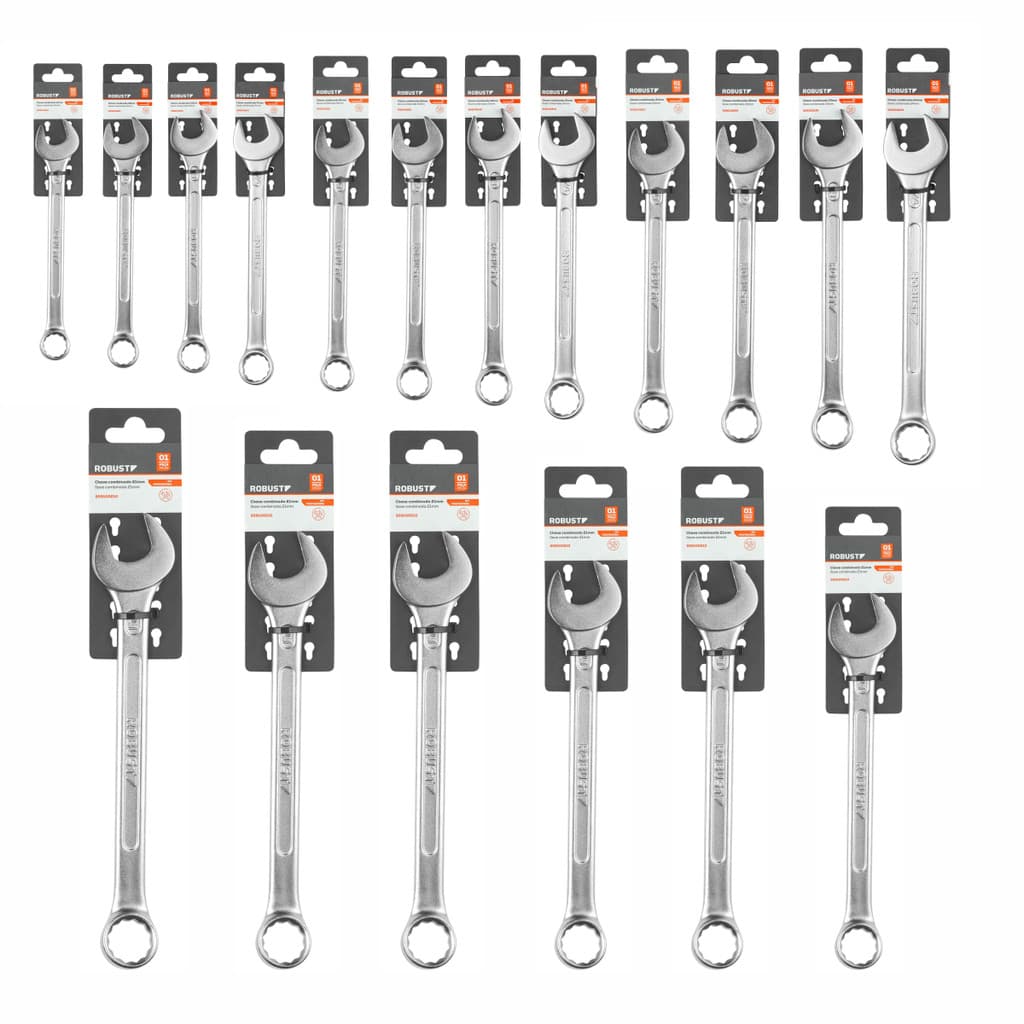 Chave Combinada Robust - Avulsa- 6 8 10 11 13 15 17 19 22 mm
