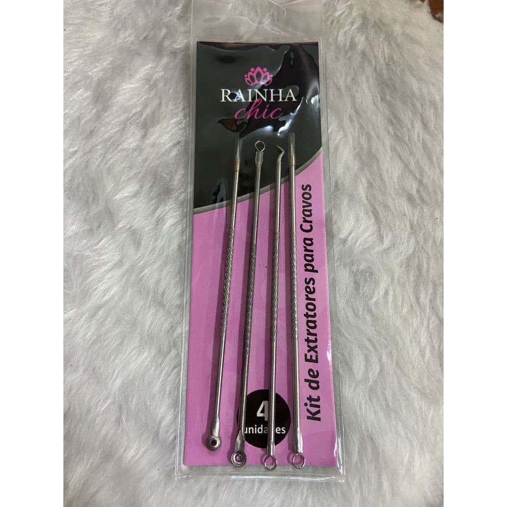 kit acne extrator 4Pçs. Removedor de cravo e espinhas.