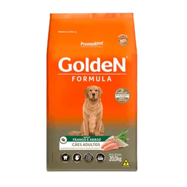 RACAO GOLDEN FORM CAES FRANGO AD M/G 20KG