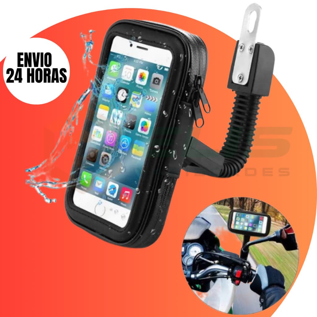 Suporte Celular GPS Moto Bicicleta Impermeável 360° MOTOBOY