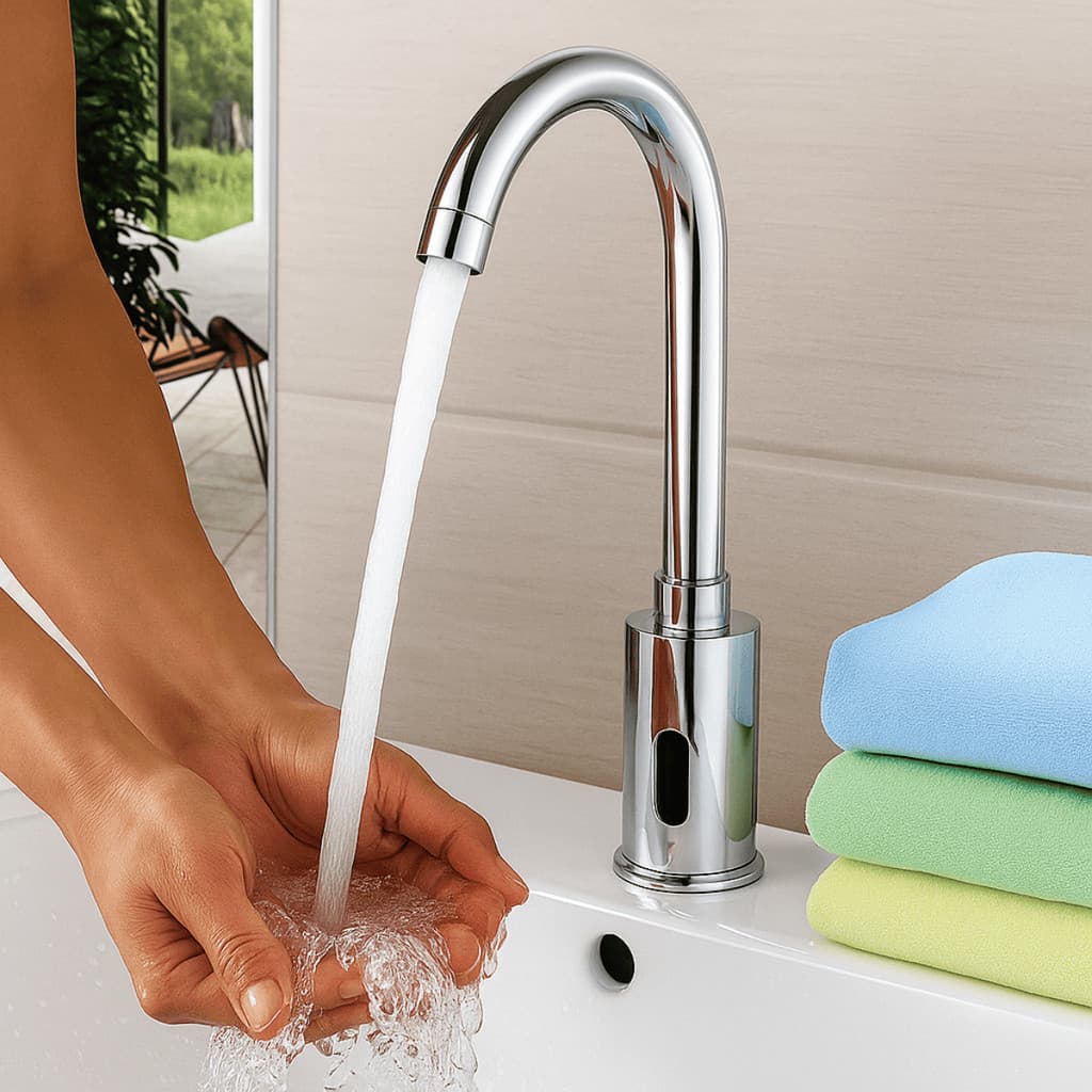 Torneira Automática Com Sensor Infravermelho Para Banheiro, Cozinha, Consultorio