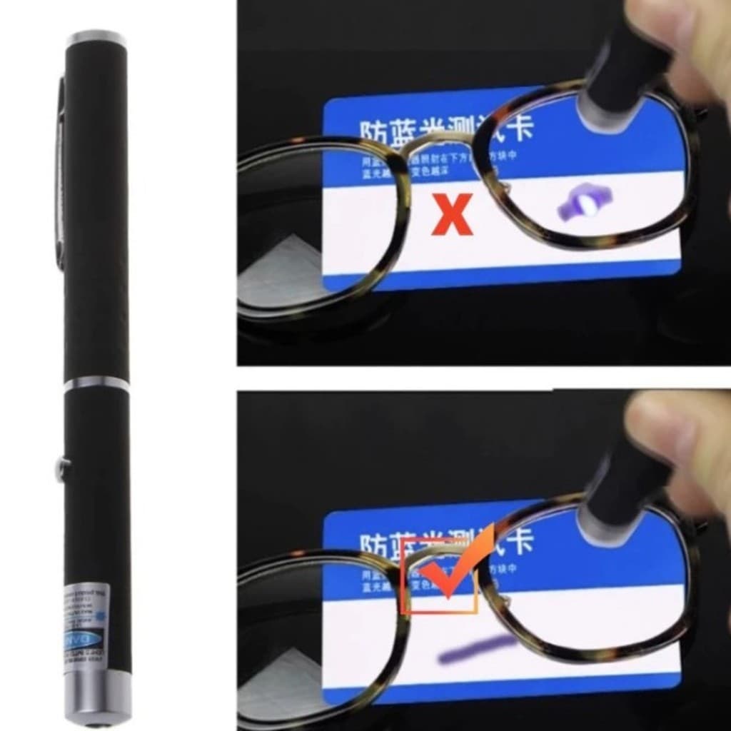 Caneta de teste UV anti-luz azul BR Novo