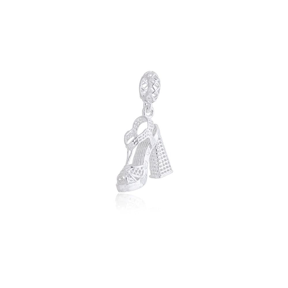 Berloque 3D Sapato Salto Prata 925 2,7cm