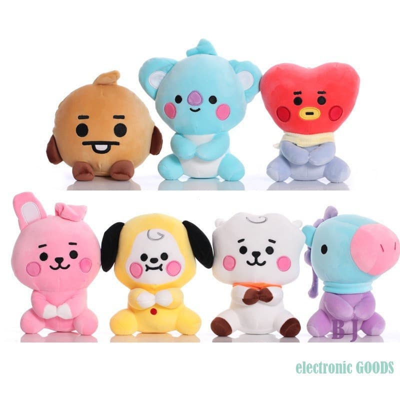KPOP BTS Brinquedo De Pelúcia KOYA MANG RJ SHOOKY TATA BT21 Boneca Brinquedos Suaves Para Crianças