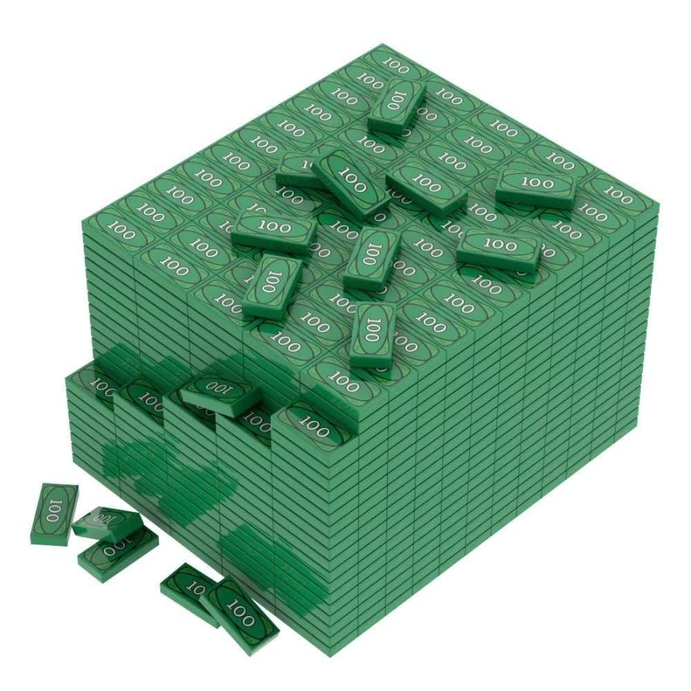 PEONYQ 20pcs Blocos De Construção Brinquedos , Dólar USD Dinheiro Pequenos Acessórios De Bloco De Pelota , Milionário
