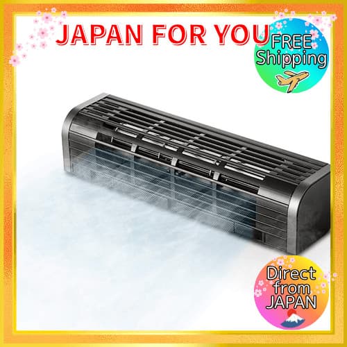 Ventilador USB Elecom, vertical/horizontal, suporte para PC e tablet, 3 níveis de vento, preto.