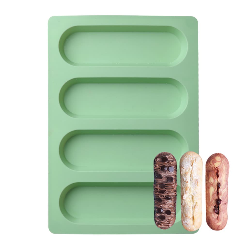 QELEG Forma de Silicone para Pão, Bolo Inglês, Puff, Mousse, Forma de Silicone para Assar, Bandeja para Assar Pão, Fácil