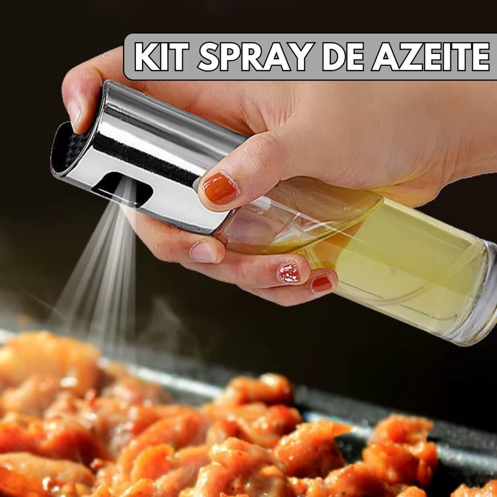 Kit Spray Borrifador Azeite Vinagre Óleo Shoyo De Vidro 100ml Pulverizador - Escolha Seu Kit