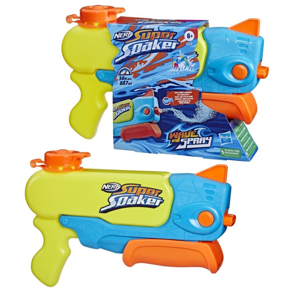 LANÇADOR DE ÁGUA NERF SUPER SOAKER WAVE SPRAY - HASBRO F6397