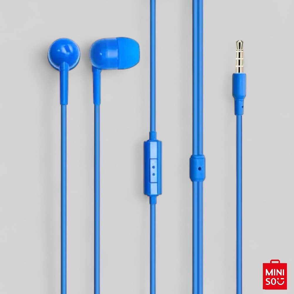 Fones De Ouvido Intra-Auriculares Com Fio HF236 Microfone TWS De Alta Qualidade Para Uso Diário Azul