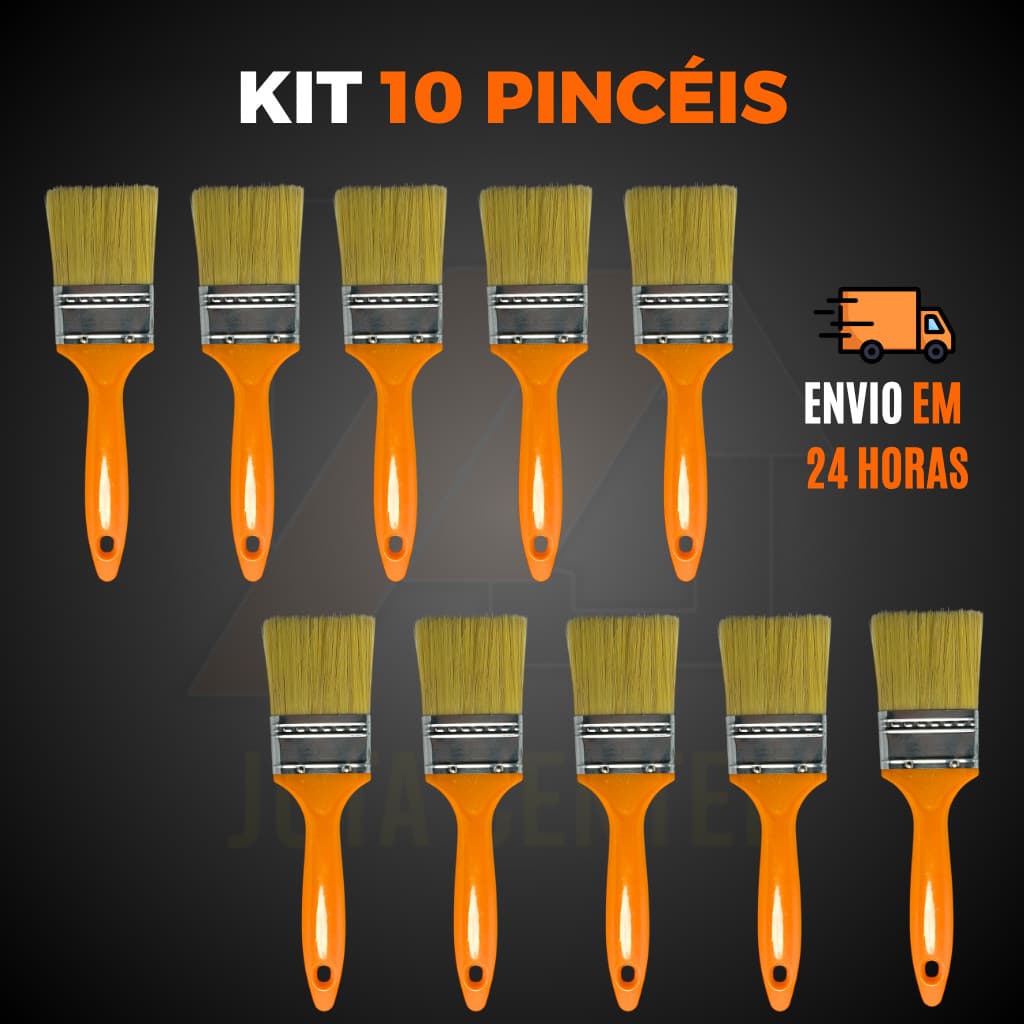 Kit Pincel Trincha Pintura 2 Polegadas Profissional