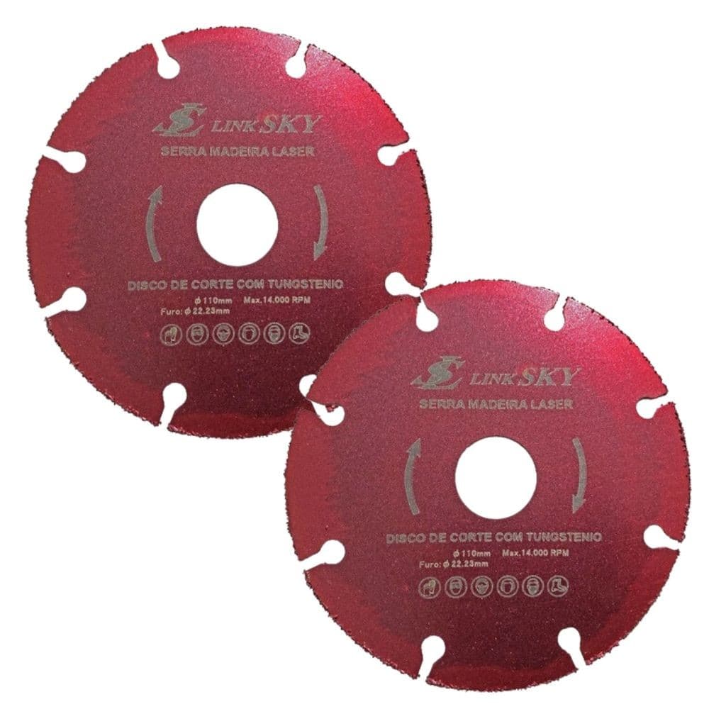 2 Disco Tungstenio Serra Madeira 110mm Para Makita