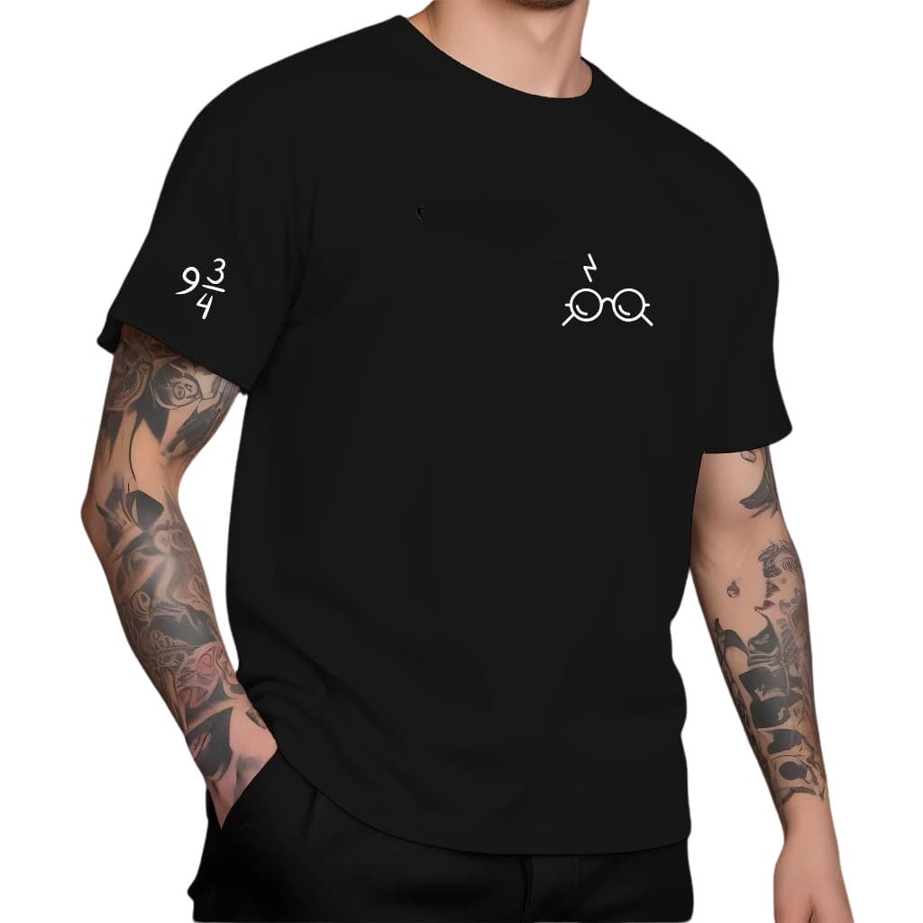 Camiseta Masculina Harry Potter 9 3/4 Raio 100%algodao Varias Cores
