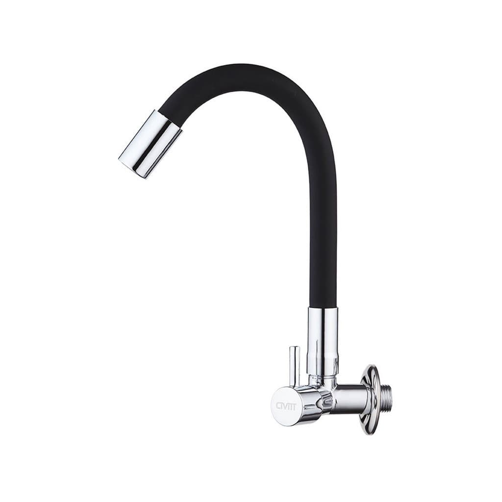 Torneira Preta Cozinha Parede Gourmet Flexível Luxo Civitt