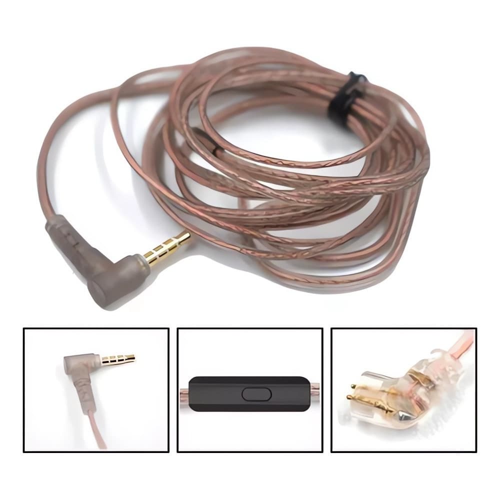 KZ Cabo Reposição Pino Tipo C Para Zsn Zsn Pro Zs10 Pro Zsx CRA e Outros - Entrega Rápida (BR)