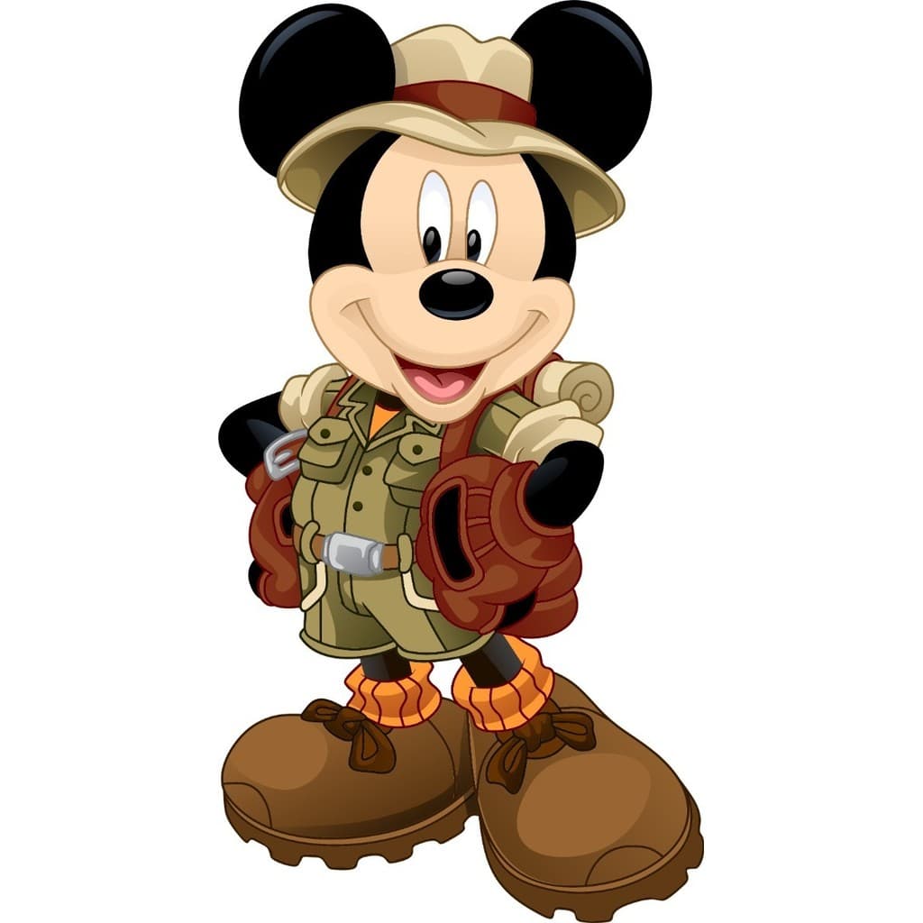 1 Display Turma Do Mickey Safari 60cm - 3mm Escolher