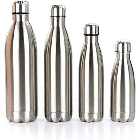 Garrafa térmica de dupla camada em aço inoxidável em formato de cola 500ml 750ml 1000ml (1L)
