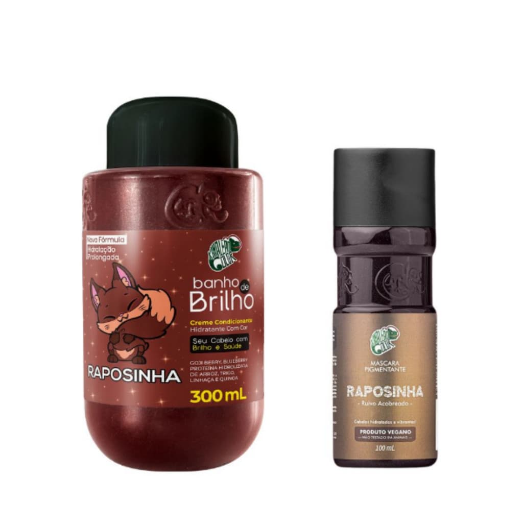 Kit Banho De Brilho 300ml + Pigmentante 100ml Raposinha - Kamaleão Color