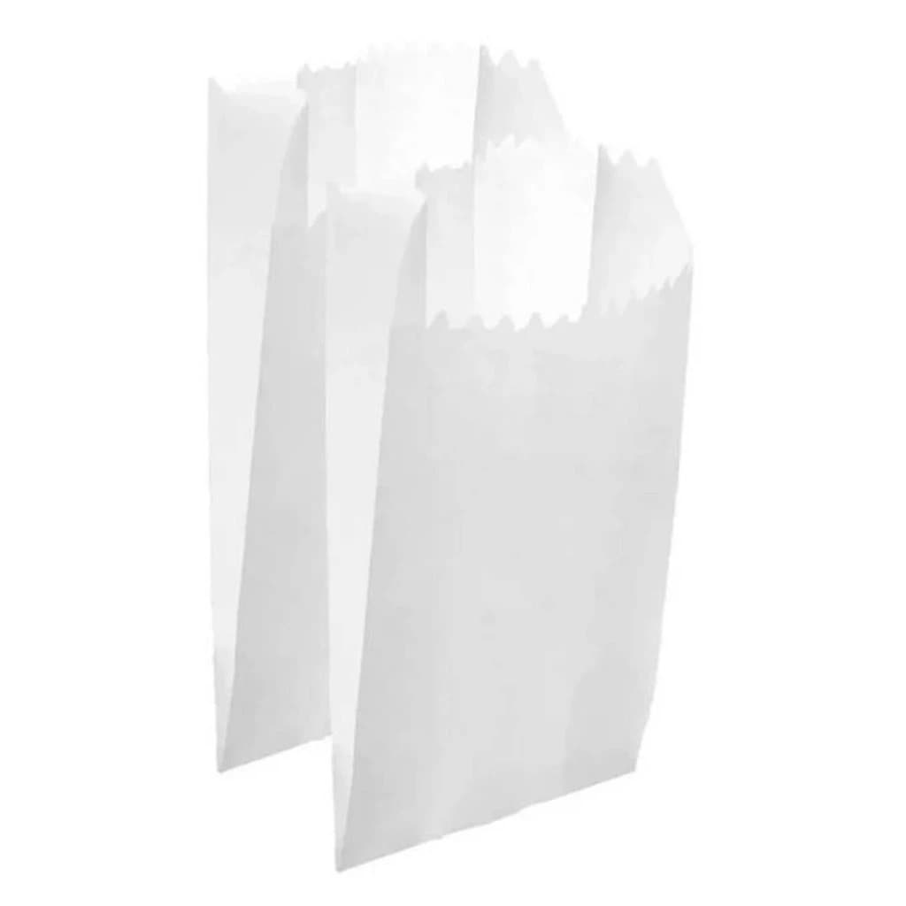 Saco Pipoca de Papel Festa Monolucido Branco 8x16cm 500 unidades