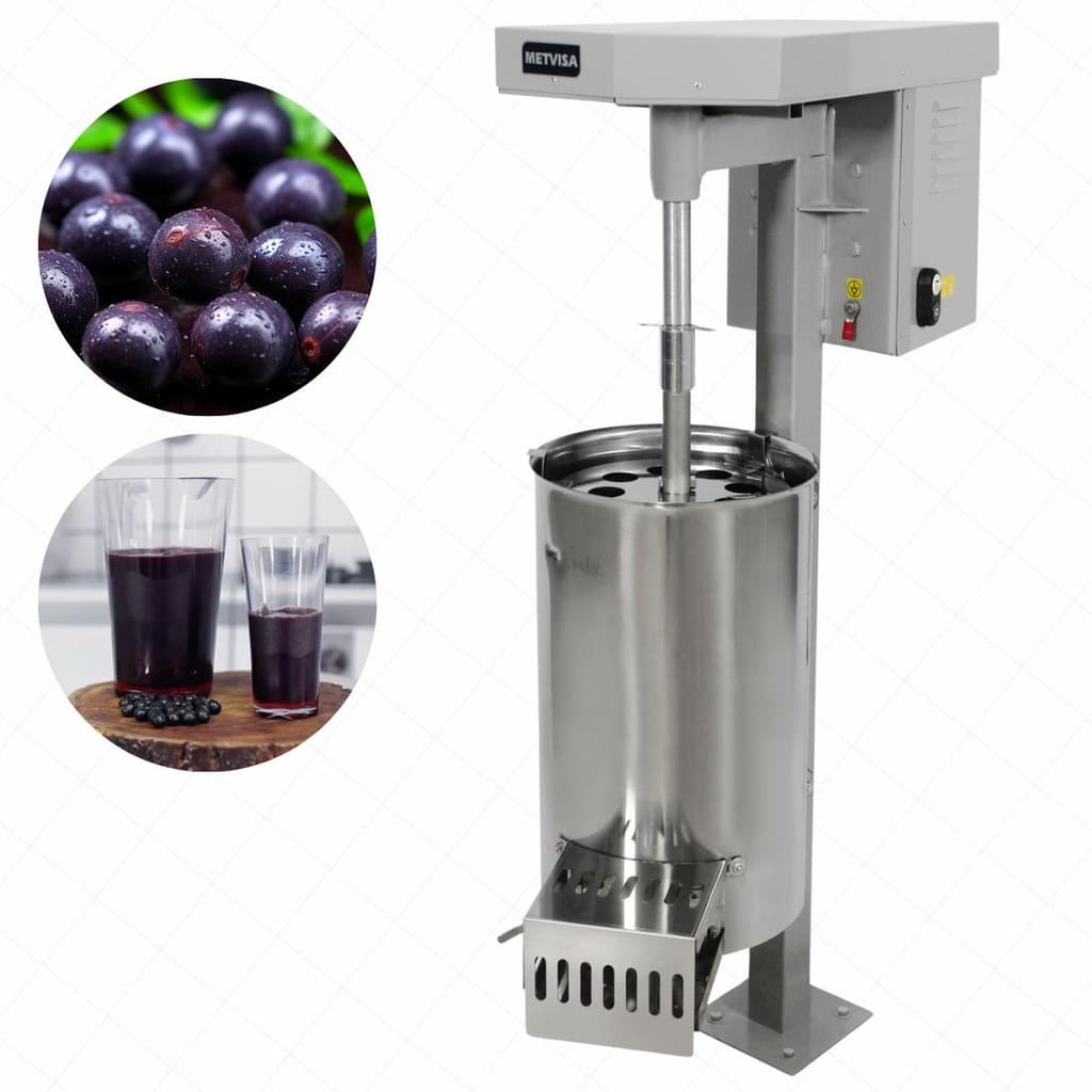 Despolpadeira De Frutas 20 L Inox Açaí Cupuaçú Dg20 Metvisa