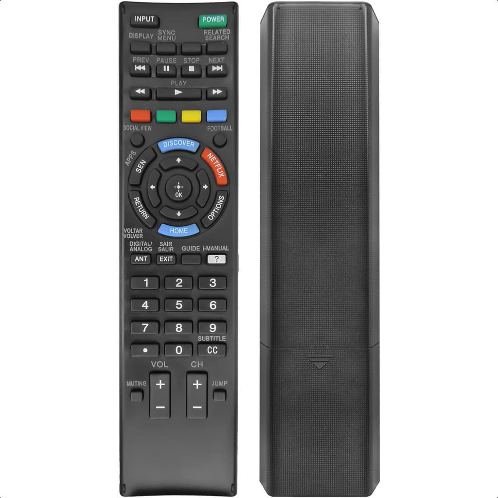 Controle Remoto para TV Sony Bravia RM-YD099 RM-YD101 com Netflix e Pilhas