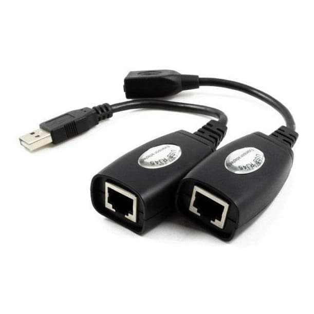Cabo Adaptador Extensor Usb Via Cabo De Rede 814