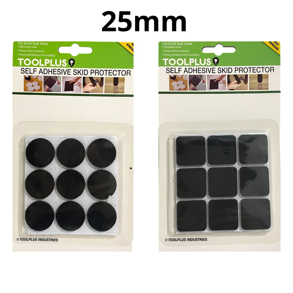 54 Feltro 25mm Quadrado Redondo Protetor Adesivo Pé Sofá Cadeira