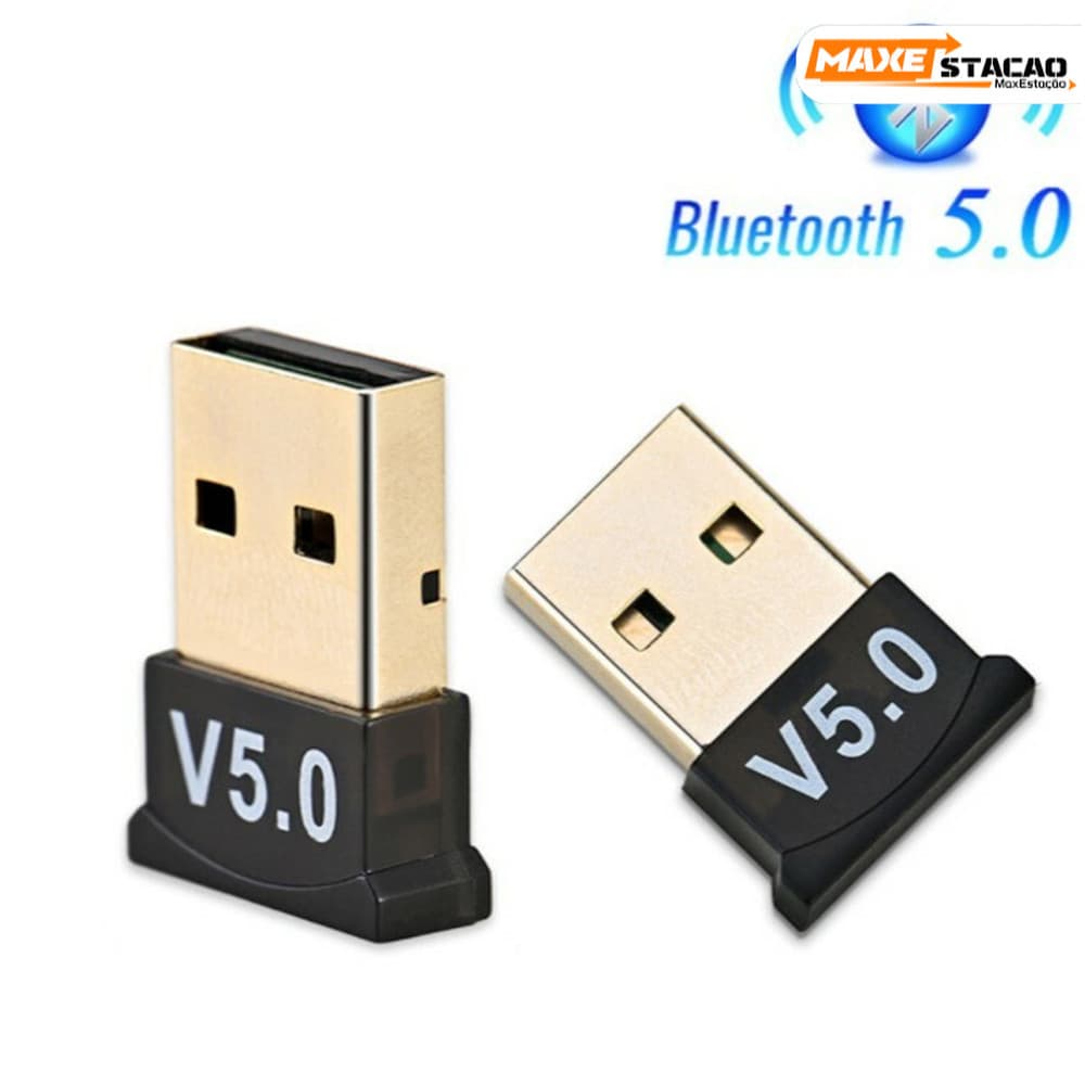 Adaptador receptor USB sem fio Bluetooth 5.0 para Laptop e áudio de carro