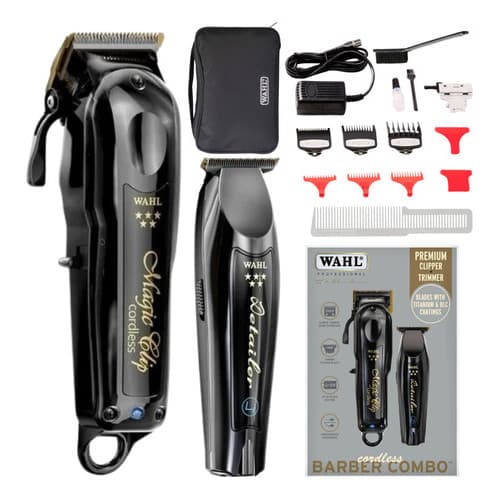 Combo Wahl Black Magic Clip e Detailer Cordless Bivolt