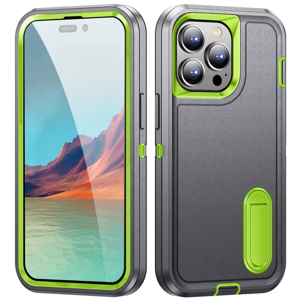 Armadura Pesada Suporte Protetor Completo Capa Para iPhone 11 13 14 15 16 Pro Max 15 Plus Caso À Prova De Choque Casos D