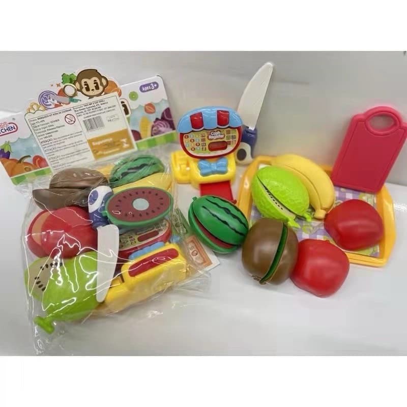 Brinquedo infantil de mini fruta kit de cozinha,para mães e bebês