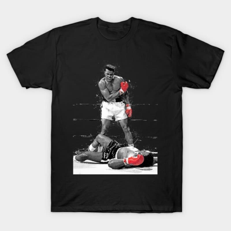 2026 Nova Camiseta Masculino Feminino Oversized Rock Muhammad Ali T-Shirt