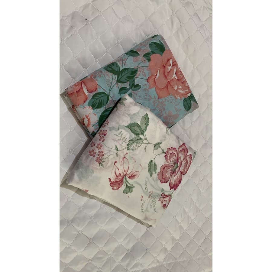 Kit 5 Lençol Casal Box Sem Elástico com bainha em  volta  1,90 X 2,50 CM  100%  Poliéster/Microfibra
