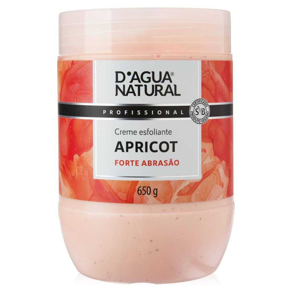 Esfoliante D’Água Natural Apricot Forte – 650g para Preparação da Pele