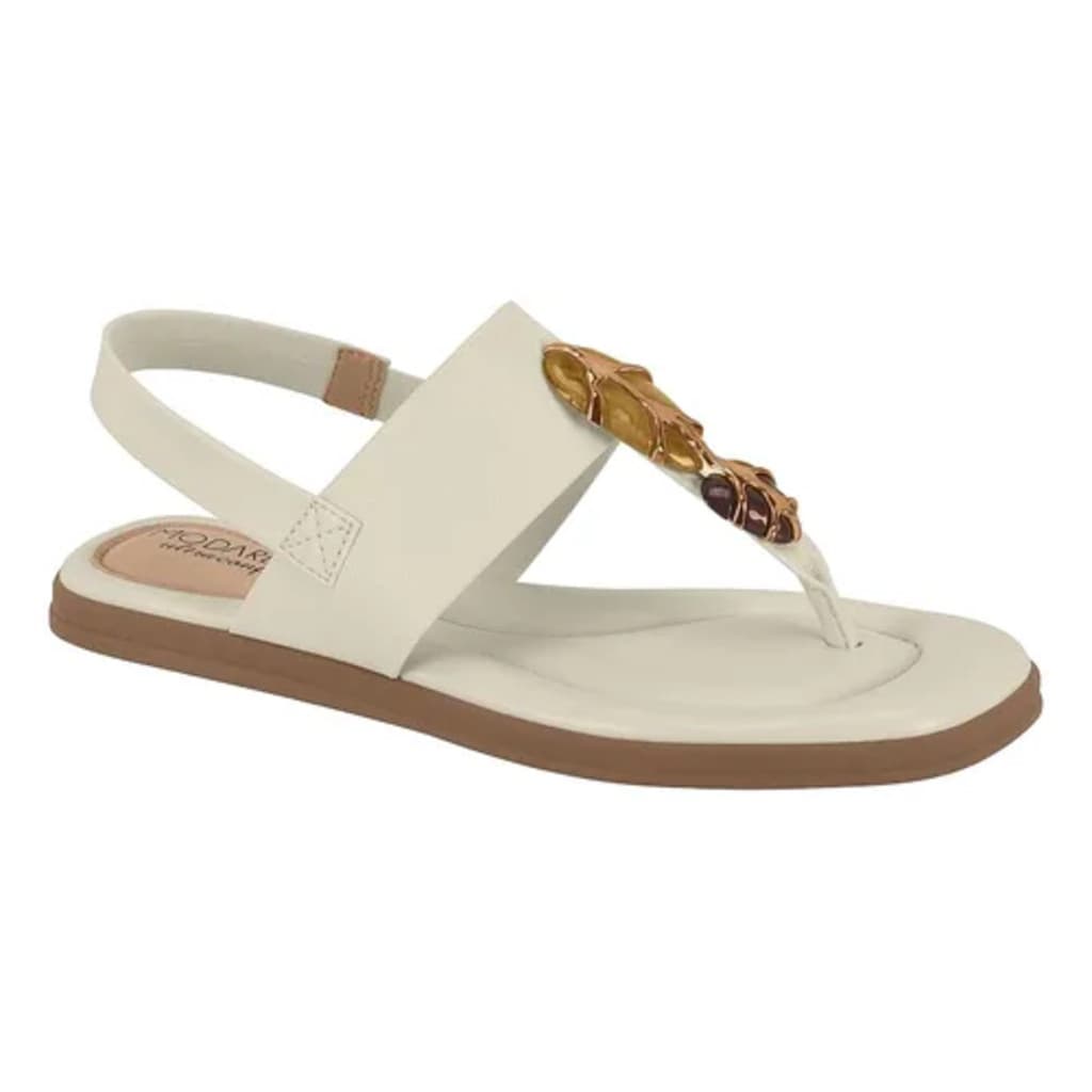 Sandalia Rasteirinha Feminina Brilho Conforto Modare Esporao 7212.103 Original Envio Em Até 24h