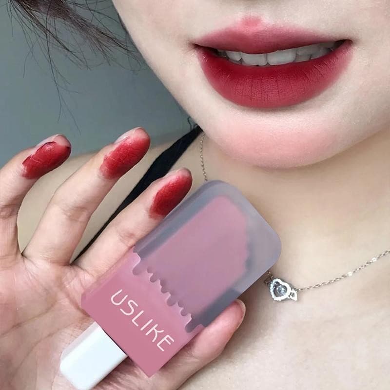 USLIKE Sorvete Brilho Labial Fosco Névoa Veludo De Longa Duração Alto Valor Baixa Saturação Novo Batom Cosméticos Maquia